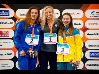 Women's 100m Butterfly S8 | Victory Ceremony | 2015 IPC Swimming World Championships Glasgow