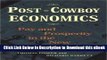 [Read Book] Post-Cowboy Economics: Pay And Prosperity In The New American West Kindle