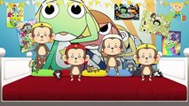 Five Little Monkeys Jumping On The Bed 5 Monkey Keroro Cartoon Kid Song from T-KID Nursery Rhymes