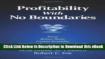 [Read Book] Profitability with No Boundaries: Optimizing TOC and Lean-Six Sigma Kindle