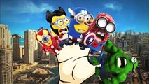 Finger Family Nursery Rhymes Minions Hulk Cartoons For Children | Superman Finger Family