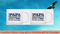 Fathers Day Gift for Papa Too Cool to Be Grandpa Sunglasses 2 Pack Gift Coffee Mugs Tea 54044948