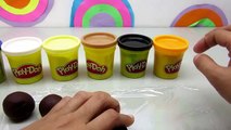 Play Doh Minions Cream Puff Cookies How to make Minion Play Doh Cookies - Kiddie Toys