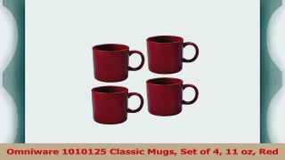 Omniware 1010125 Classic Mugs Set of 4 11 oz Red 4a77a9ce
