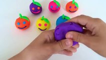 Play Dough Apples Smiley Face with Hello Kitty Friends Molds - Play and Learn Colors