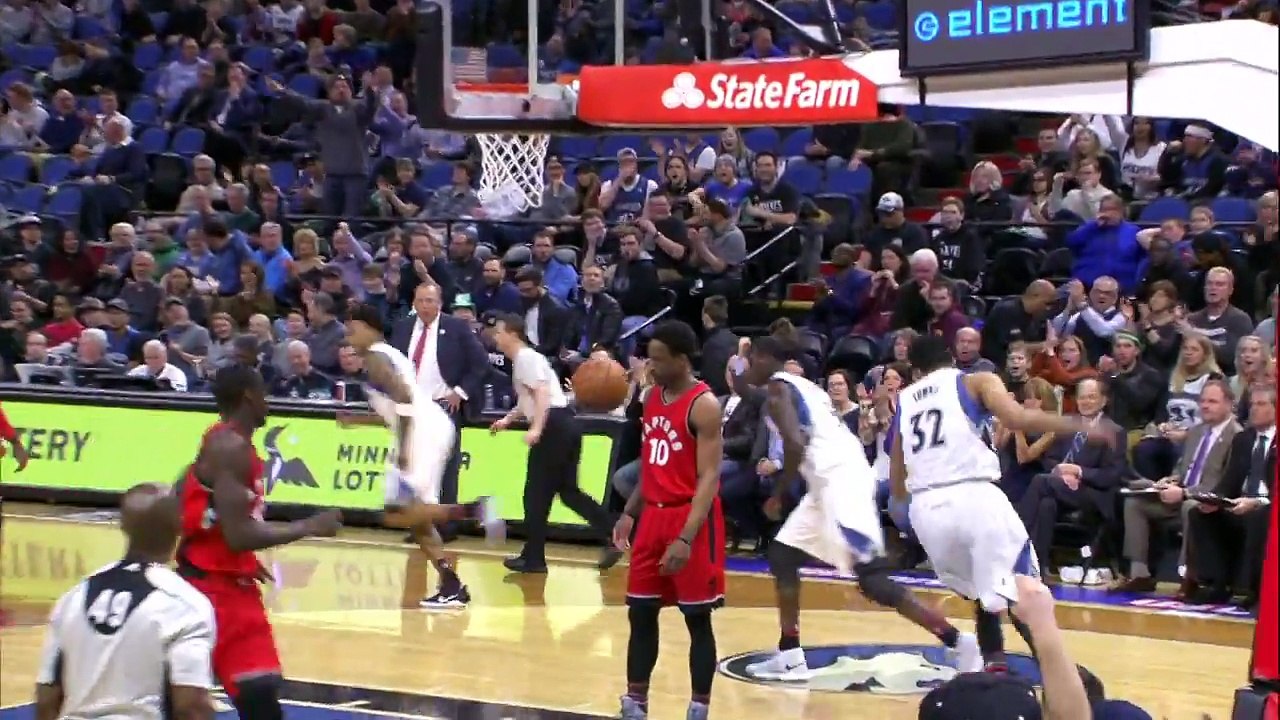 Karl-Anthony Towns Fakes the Hand Off before Taking Off to the Rim!-u611IrO60D0