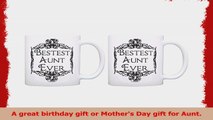Mothers Day Gift for Aunt Bestest Best Aunt Ever 2 Pack Gift Coffee Mugs Tea Cups White 83773757