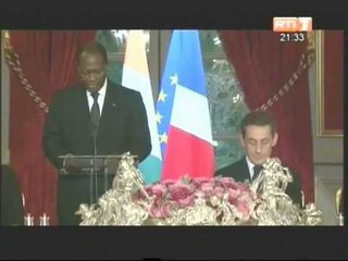 Le couple présidentiel ivoirien a pris part au Dîner d'Etat offert par SEM Nicolas Sarkozy
