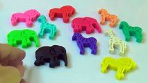 Играй и учись Цвета с Playdough Моделирование глины и животных Пресс-формы Fun и творчество для детей 2016 года