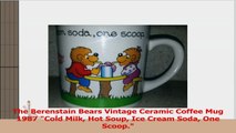 The Berenstain Bears Vintage Ceramic Coffee Mug 1987 Cold Milk Hot Soup Ice Cream Soda One db831237