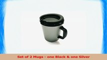 2 ThermoServ Foam Insulated Coffee Mugs 34 oz 1 Black  1 Silver f2c714c4