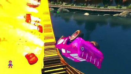 Spaderman and Colors Super Cars Ferrari in Trouble * Songs for Children with Action SHS