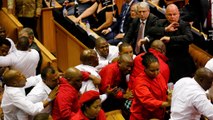 Ν. Αφρική: Πιάστηκαν στα χέρια σε ομιλία του προέδρου στη βουλή-Βίντεο