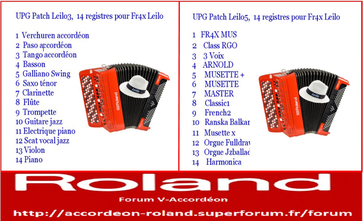 Charger un Prg UPG dans le FR4x Roland