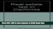 [PDF] Real estate law in California (Prentice-Hall series in real estate) FULL eBook