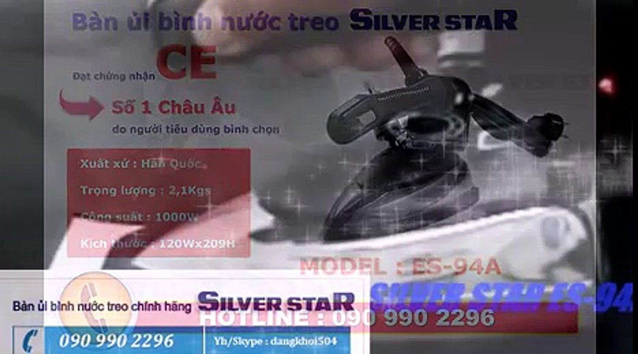 Hướng dẫn sử dụng Bàn ủi bình nước treo SILVER STAR ES-94A