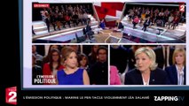 L'Emission Politique : Marine Le Pen tacle Léa Salamé en plein direct (Vidéo)