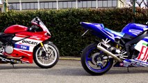 DUCATI 959 PANIGALE MOTO Gp REPLICA Vs YAMAHA R1 MOTO Gp REPLICA