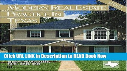 [Popular Books] Modern Real Estate Practice in Texas Full Online