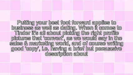 What Being On Tinder Teaches You About Business and Entrepreneurship