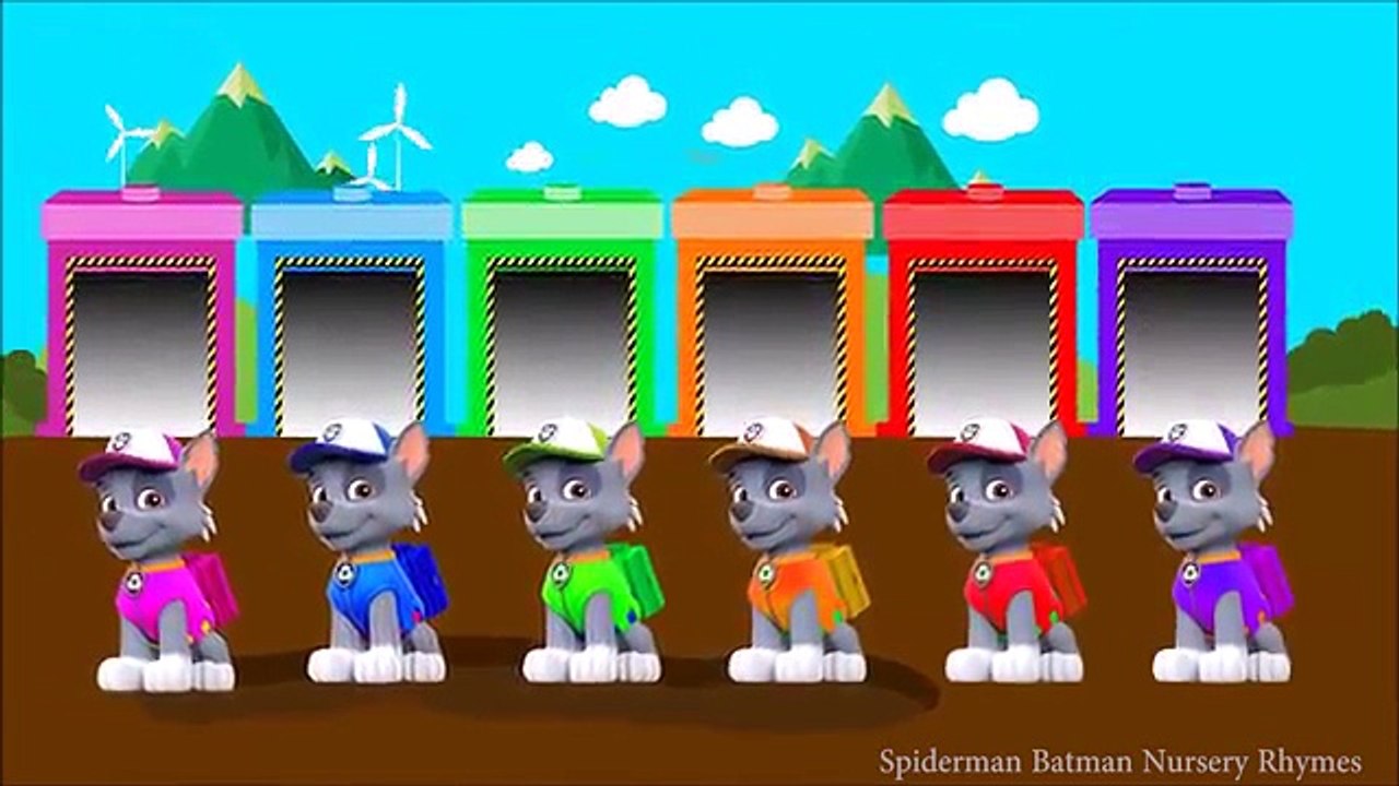 Rokky Paw Patrol Jumping on the Bed - Five Little Monkeys Jumping on the Bed Nursery Rhymes w Rokky