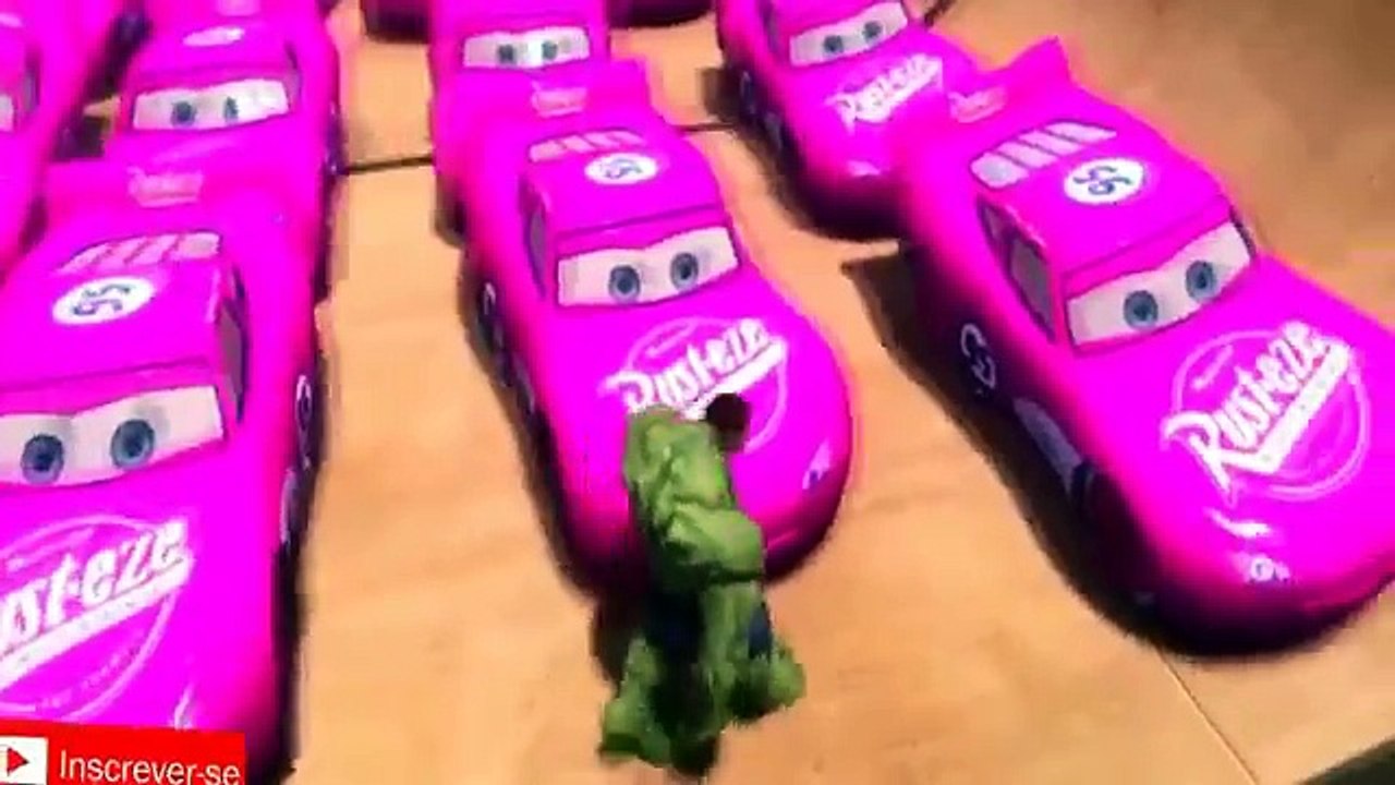 Homem Aranha Desenho Animado Em Portugues, Hulk, Mater, Esmagando Carros, Relâmpago Mcqueen