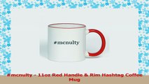 mcnulty  11oz Red Handle  Rim Hashtag Coffee Mug 62da96af