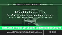 [Read Book] Politics in Organizations: Theory and Research Considerations (SIOP Organizational