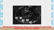 Rhodesian Ridgeback Dog Laser Etched Large Red Wine Glass Set 2 20RW fbab99f8