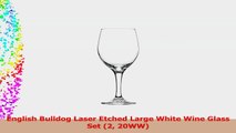 English Bulldog Laser Etched Large White Wine Glass Set 2 20WW e3d8c8b0