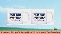 Fathers Day Gift for Paw Paw Too Cool Be Grandpa Sunglasses 2 Pack Gift Coffee Mugs Tea 9769be27