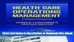 [Read Book] Health Care Operations Management: A Systems Perspective Mobi