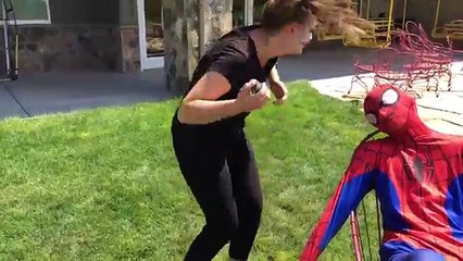 Joker Girl McDonalds Prank! Funny Superhero Villain Prank Spiderman Movie in Real Life in 4K!