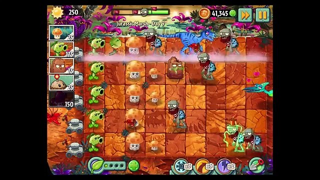 Plants VS Zombies 2 - Jurassic Marsh - Day 9 - iOS / Android - Walktrough Gameplay