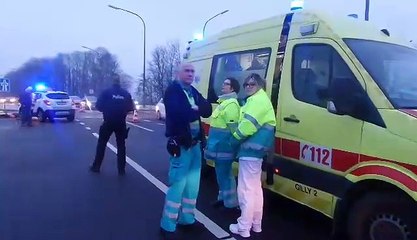 Violent crash à Courcelles