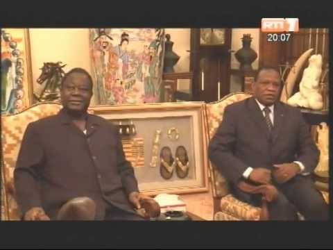 Daoukro: Le Président Henri Konan Bédié a échangé avec Boureima Badini et le couturier Pathé O