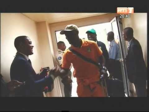 CAN 2012: Ambiance à l'arrivée des Éléphants de Côte d'Ivoire à Malabo