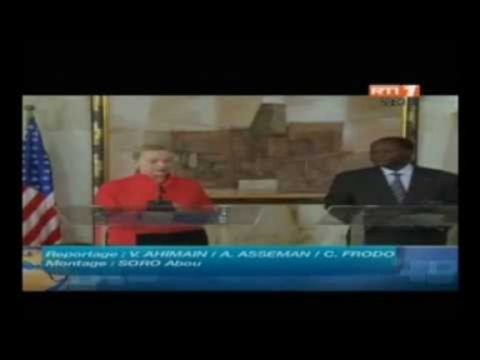 Le Président Alassane Ouattara a reçu en audience la secrétaire d'Etat américaine Clinton