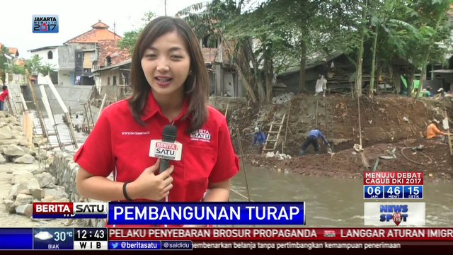 Turap Kali Cipinang Dibangun Setinggi Tiga Meter