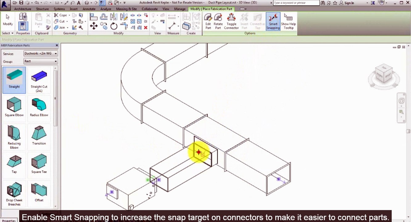 Creating a MEP Fabrication model - Revit 2017 Enhancement