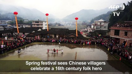 China villages usher in spring, honour Robin Hood-like hero