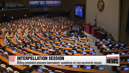 Acting president stresses necessity of THAAD during interpellation session