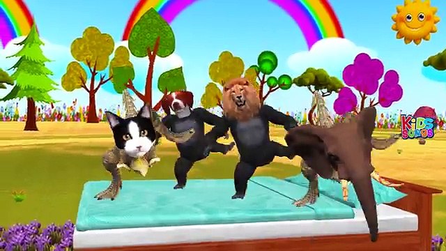 Animals Finger Family Nursery Rhymes Songs | Colors Lion Elephant Rhino Finger Family Songs