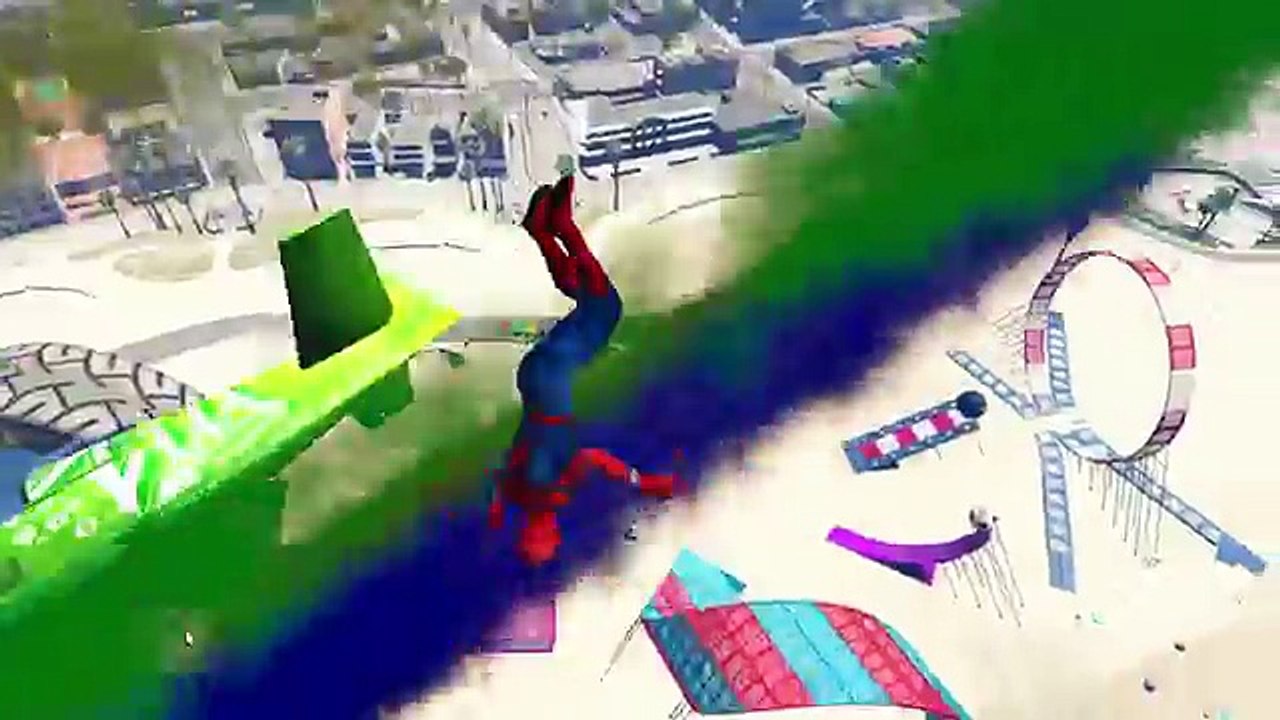 Comptines Bébé - Dessin animé francais Spiderman et Les roues de lautobus, Voitures color