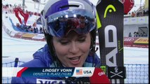 Lindsey Vonn DH_Super Combine Interview St.Moritz 2017