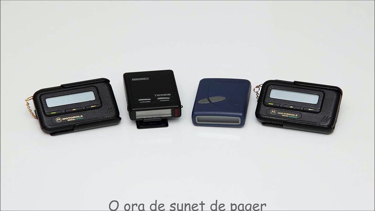O ora de sunet de pager