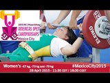 Women’s -67 kg, -73 kg and -79 kg | 2015 IPC Powerlifting Open Americas Championships, Mexico City