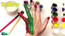 Learn Colors for Children Body Paint Finger Family Song Nursery Rhymes Learning Video Teach Colours