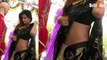 Neetu Chandra Hot In Low Waist Saree _ Hot Figure Exposed