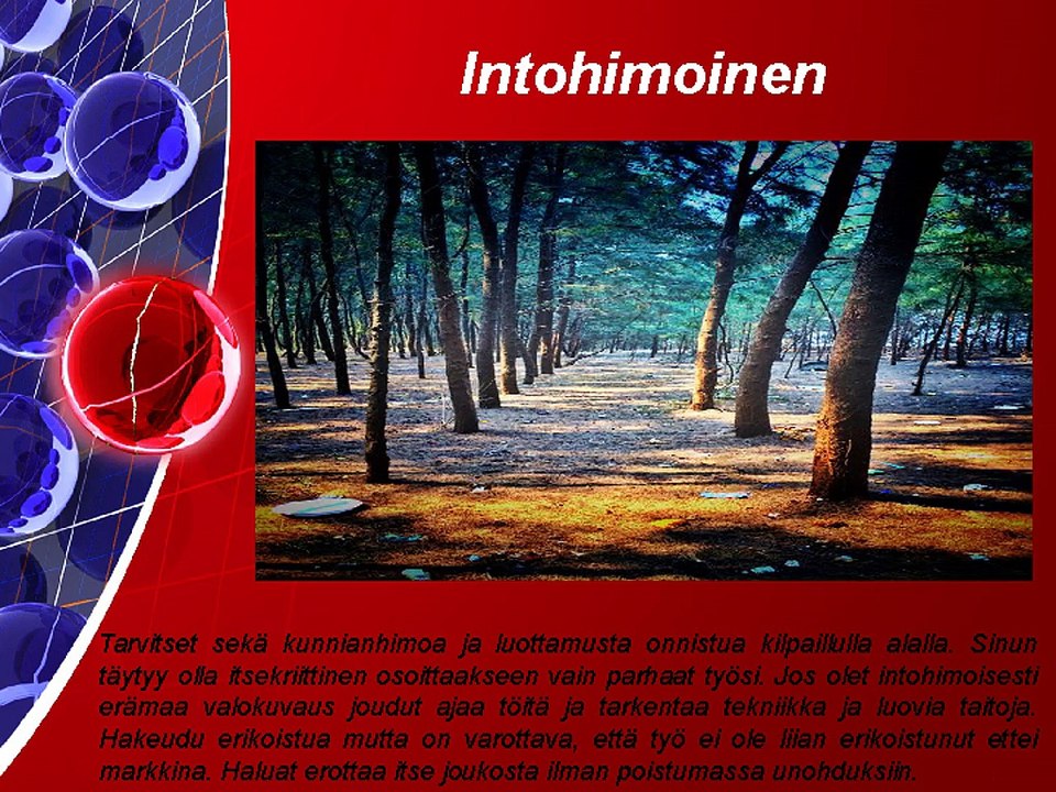 Vinkkejä tulla Luontokuvaaja - Tony Henrik Halttunen